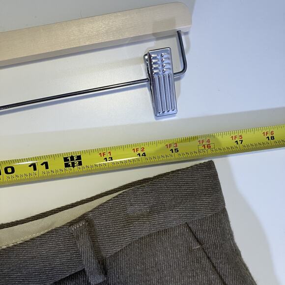 Joseph Abboud Pants Mens 33R Brown Wool American Soft Nordstrom Made USA Dress - Picture 4 of 16